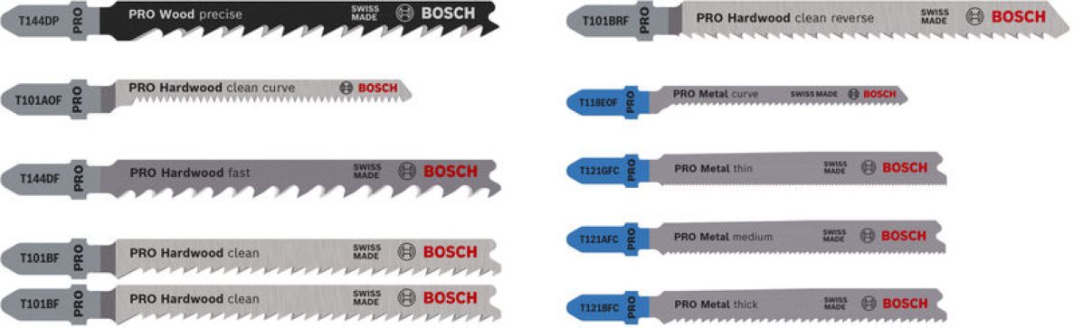 Bosch Blue Accessories 2607011943 PRO Tre- og metallsett 100 mm i Robustline-kassett