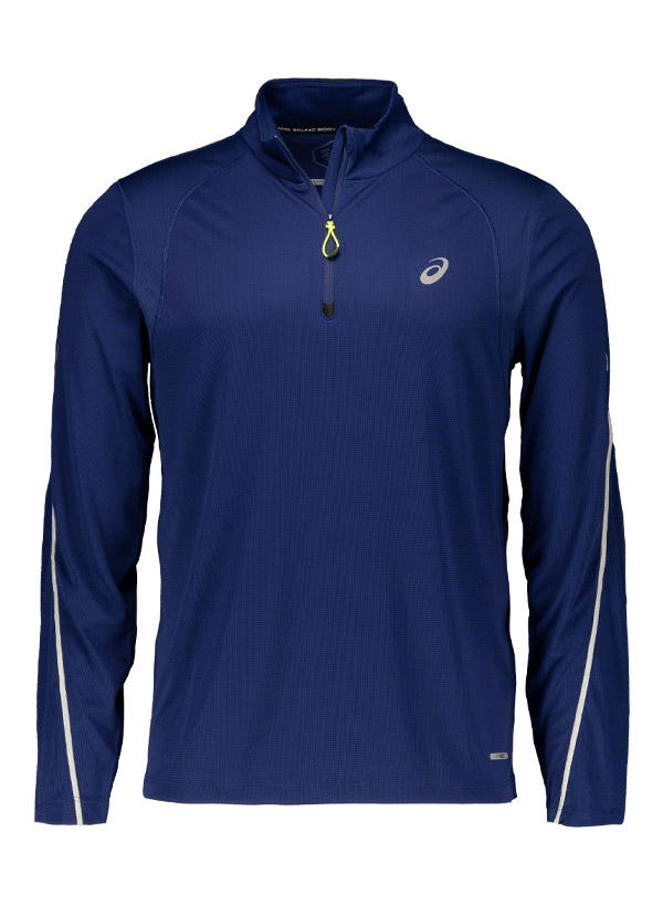 ASICS, Laufshirt Road Lite, Mikrofaser klimaregulierend, blau