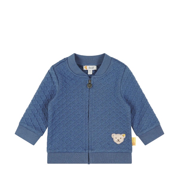 Sweatjacke, mittelblau für Mädchen