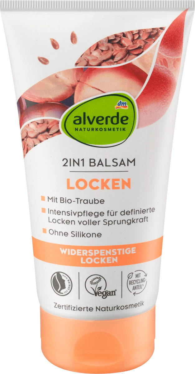 2in1 Balsam Locken Bio-Traube, Bio-Leinsamen, 150 ml
