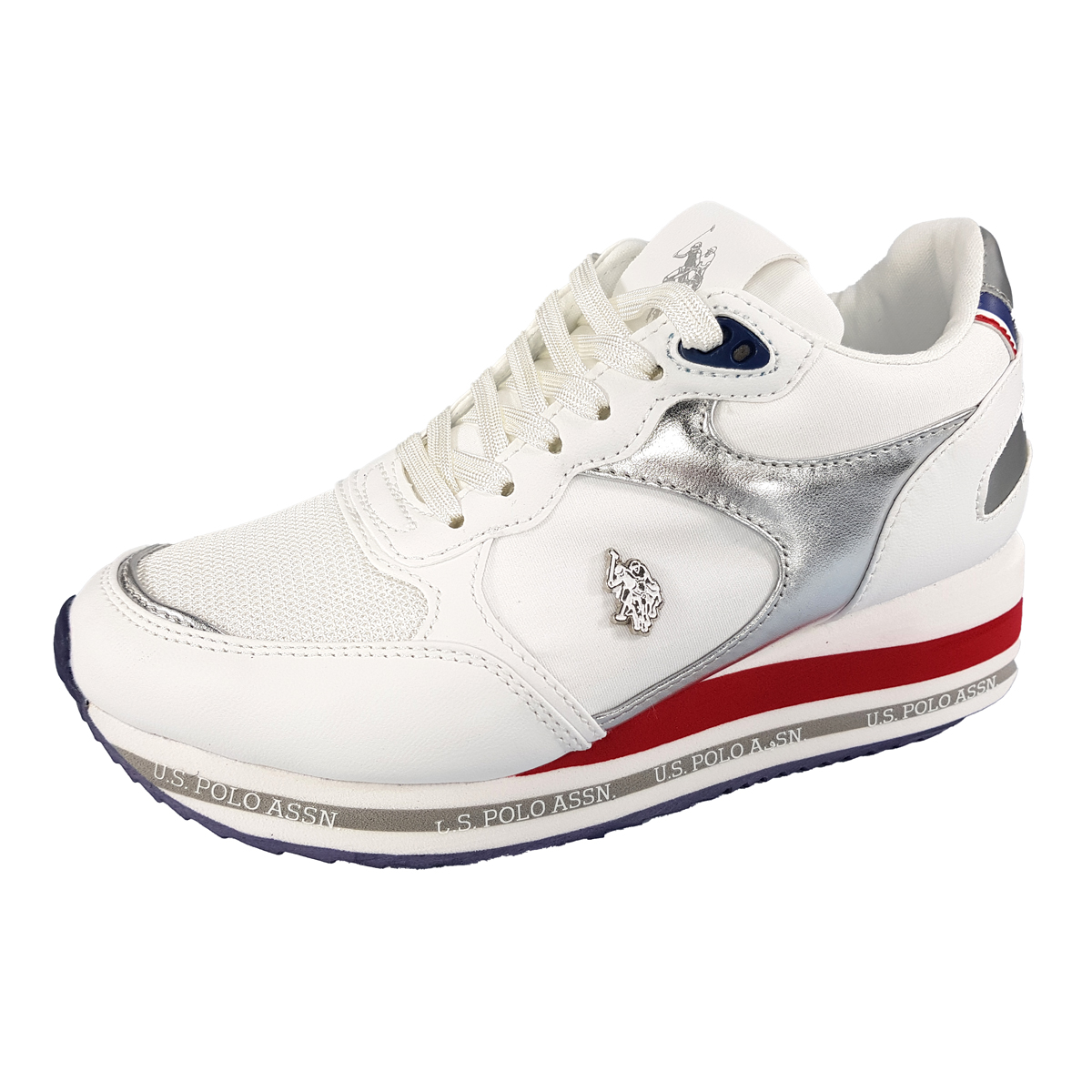 US Polo SYLVI007W/3NL1 Weiß white Sil01