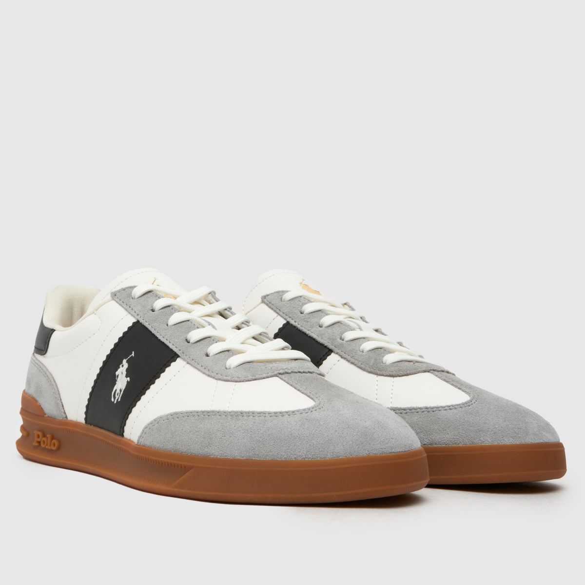 Polo Ralph Lauren – Heritage Aera – Vita, flerfärgade sneakers