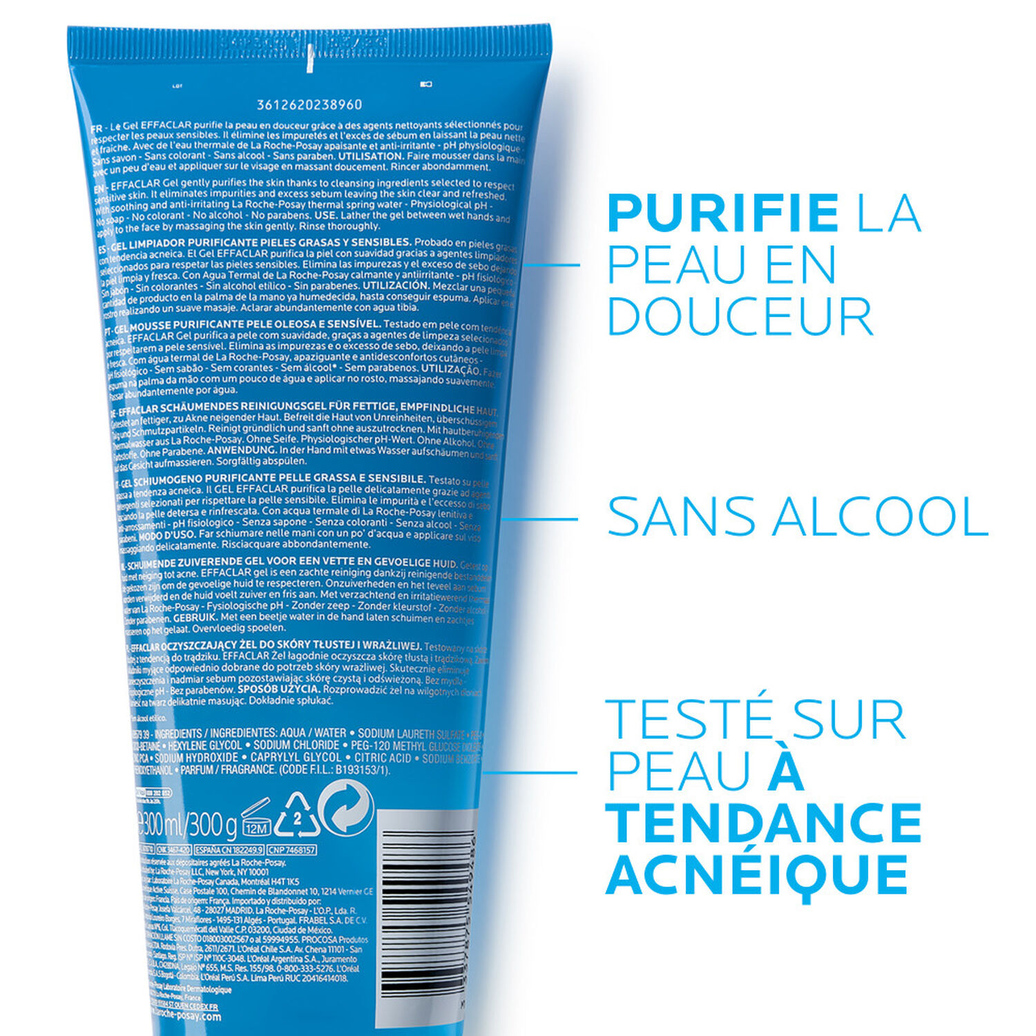 la roche-posay Effaclar Gel Moussant Purifiant 300 ml