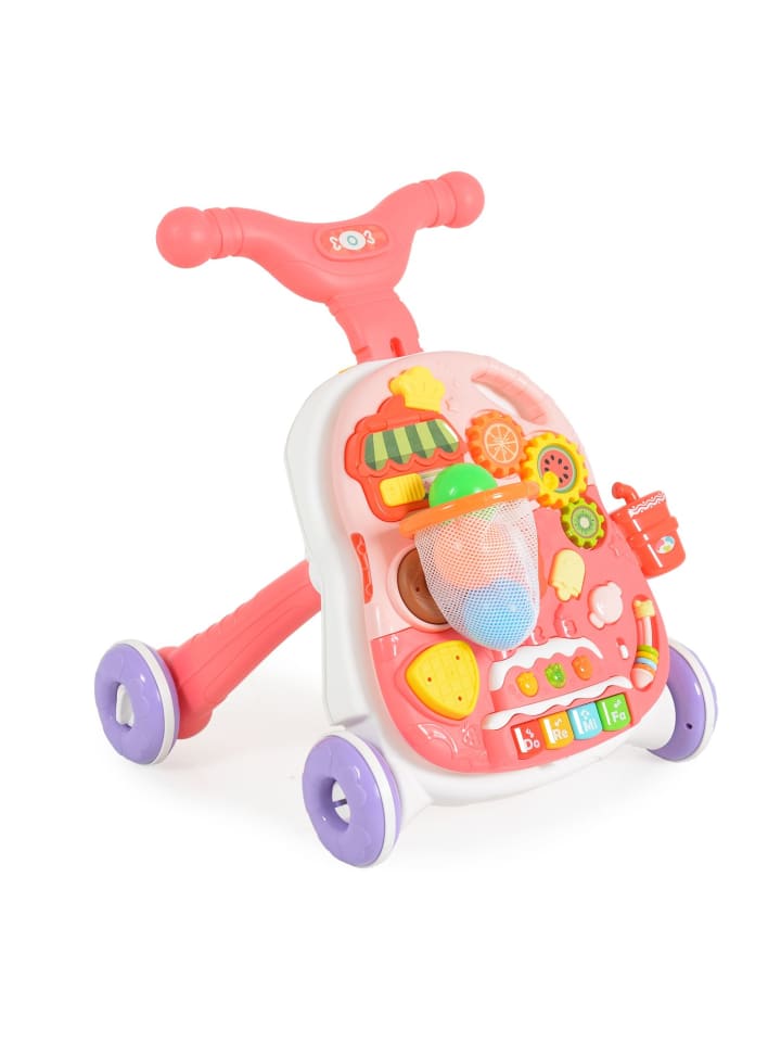 Moni Lauflernwagen 2 in 1 Korb in rosa günstig kaufen onesize