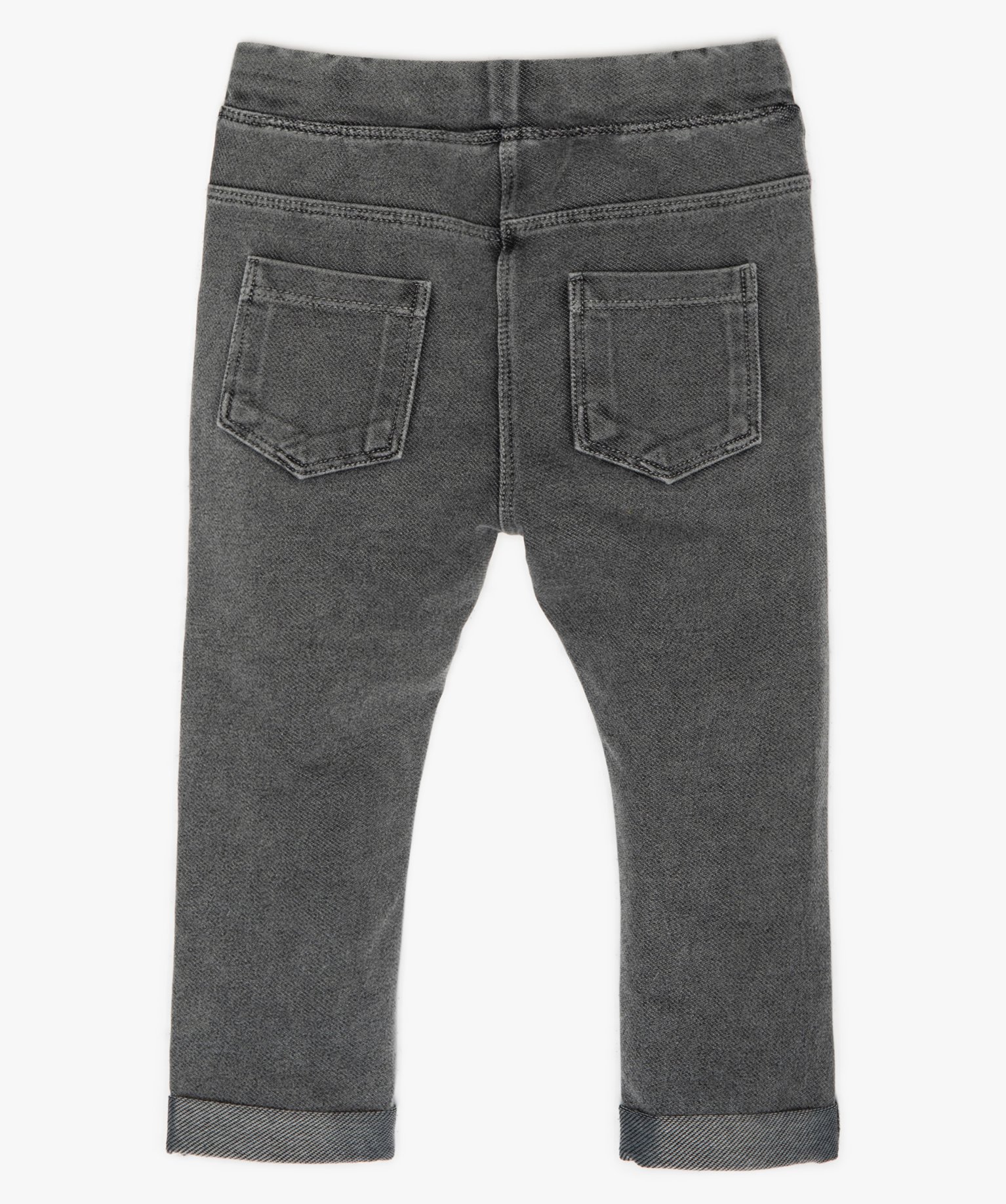 Jegging bébé fille à taille réglable gris | GEMO