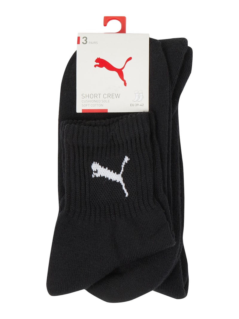 Socken mit Stretch-Anteil im 3er-Pack in schwarz