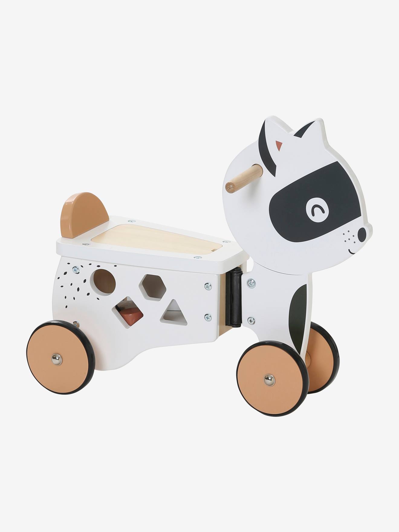 Porteur coffre Raton masqué en bois FSC® multicolore