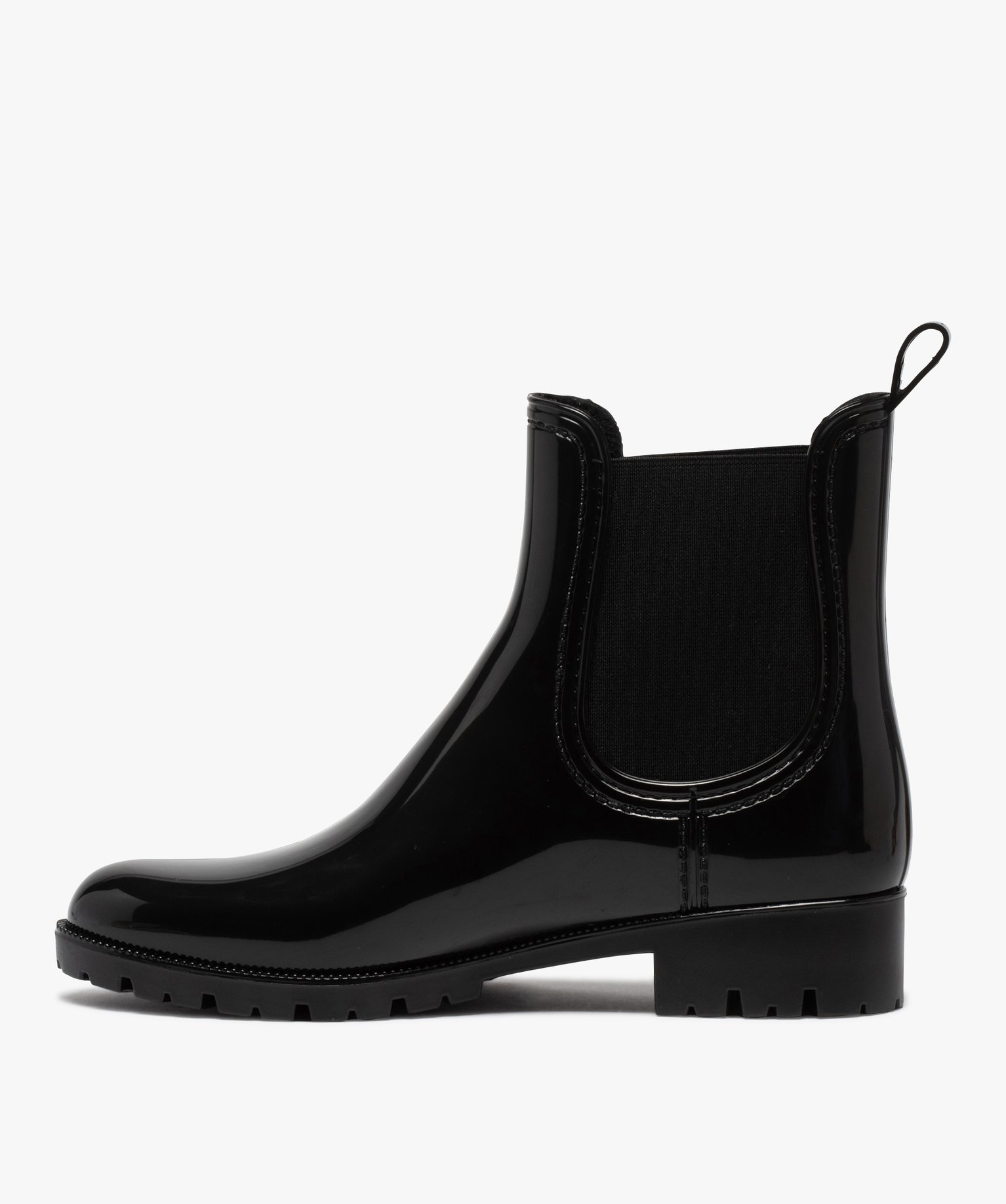 Boots de pluie femme style chelsea unis - Boatilus noir | GEMO