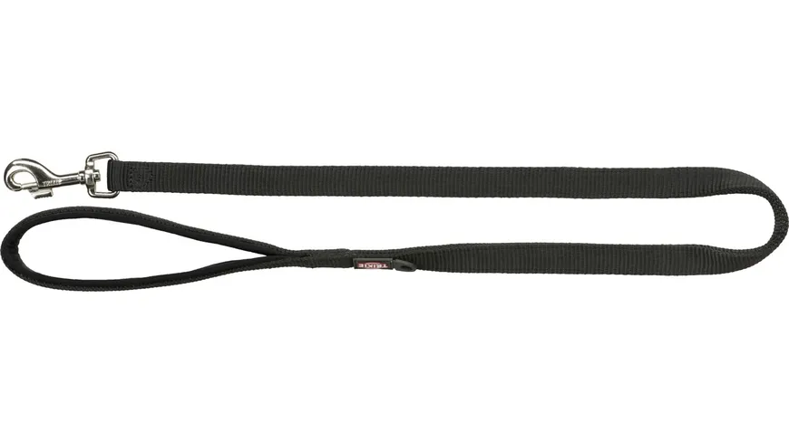 Trixie Hundeleine Premium schwarz M-L 1 Meter / 20 mm Hunde Zubehör
