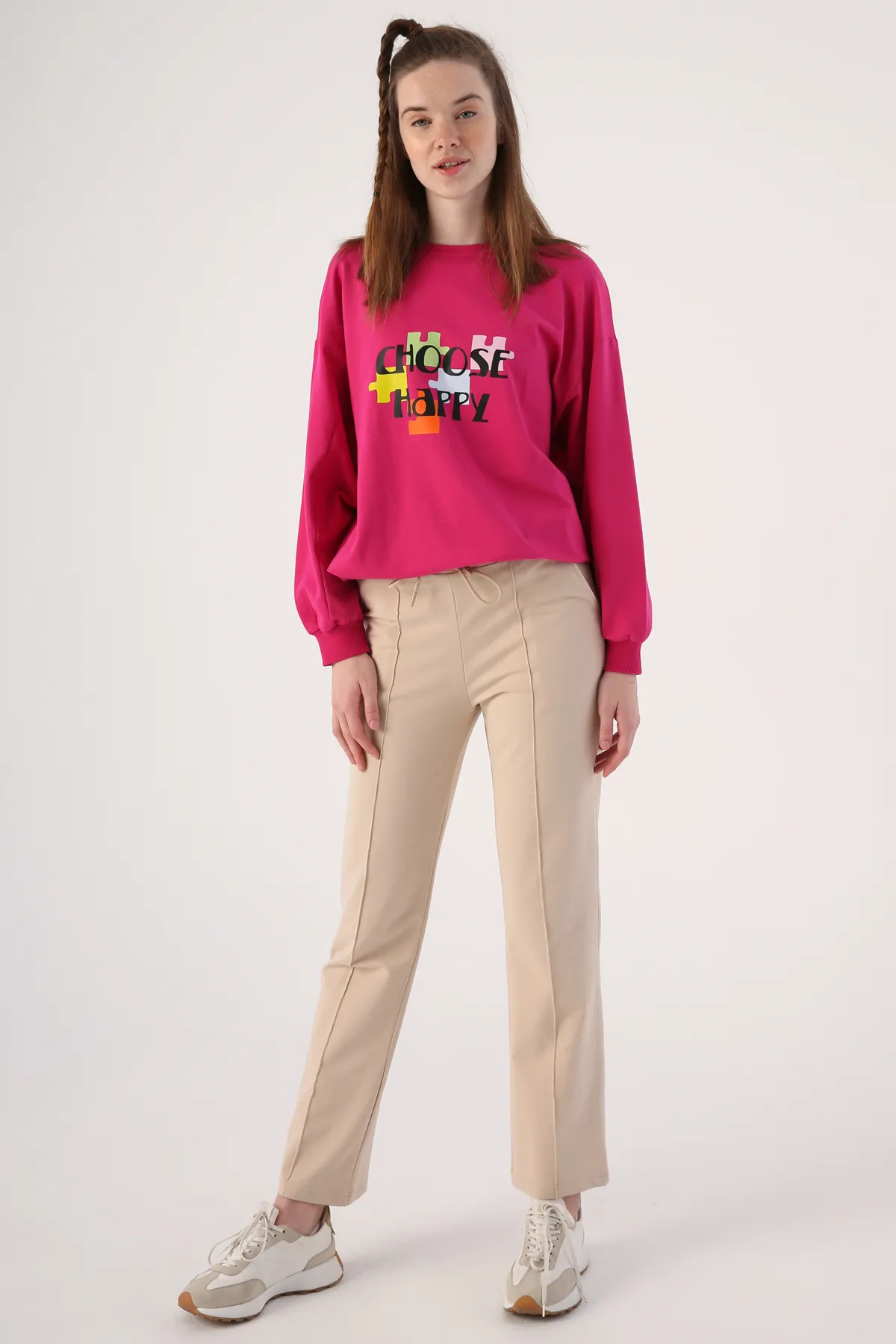 ALLDAY  Beige01 Jogginghose mit Tasche