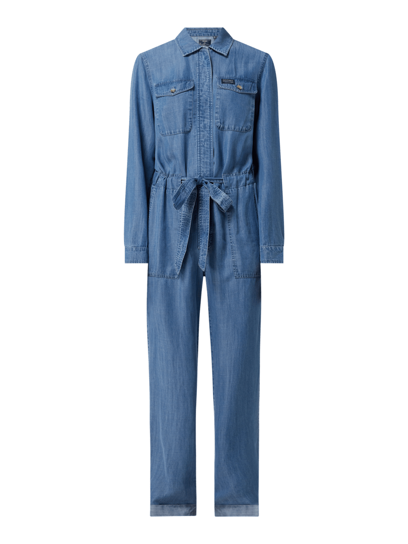 Jumpsuit aus Light-Denim in jeans
