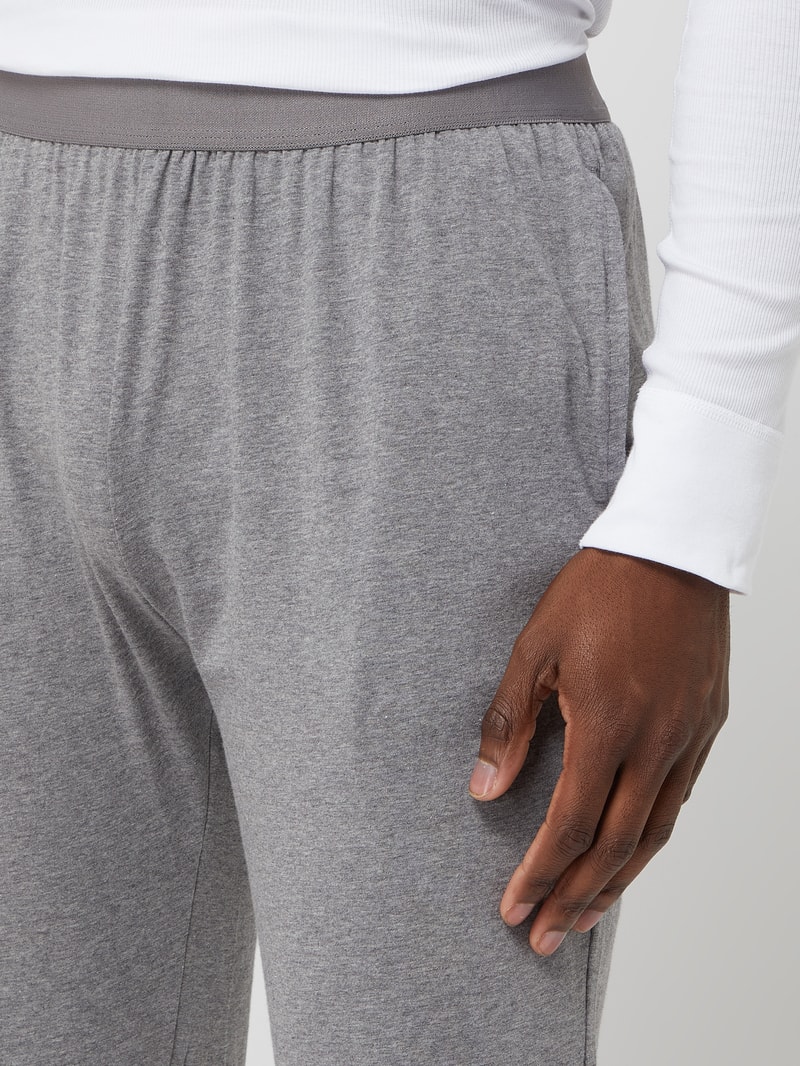 Pyjama-Hose mit Stretch-Anteil in graphit meliert