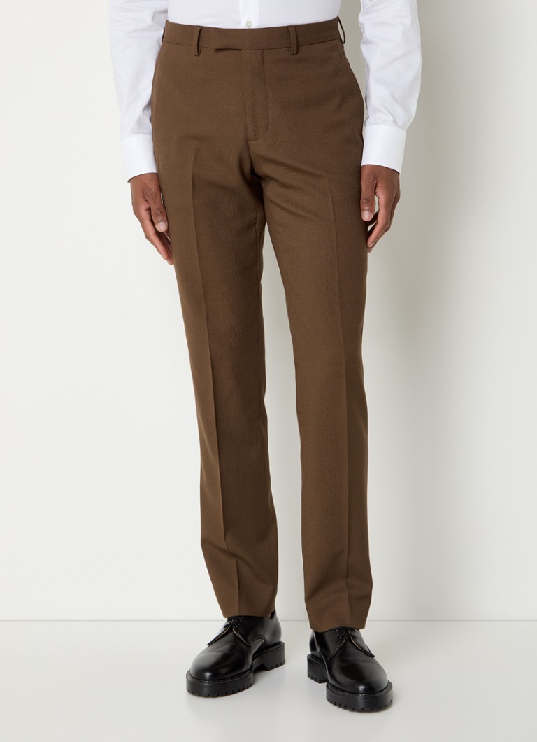 Pantaloni slim fit Sandro din lână elastică