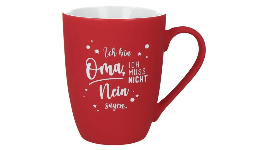 Spruchreif Tasse Ich bin Oma rot