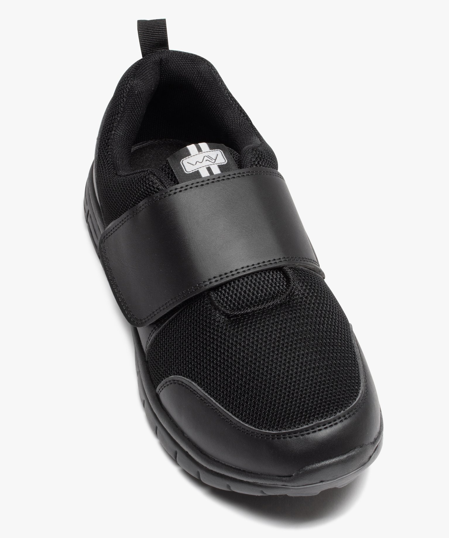 Baskets homme style running unies sans lacets - Beppi noir | GEMO