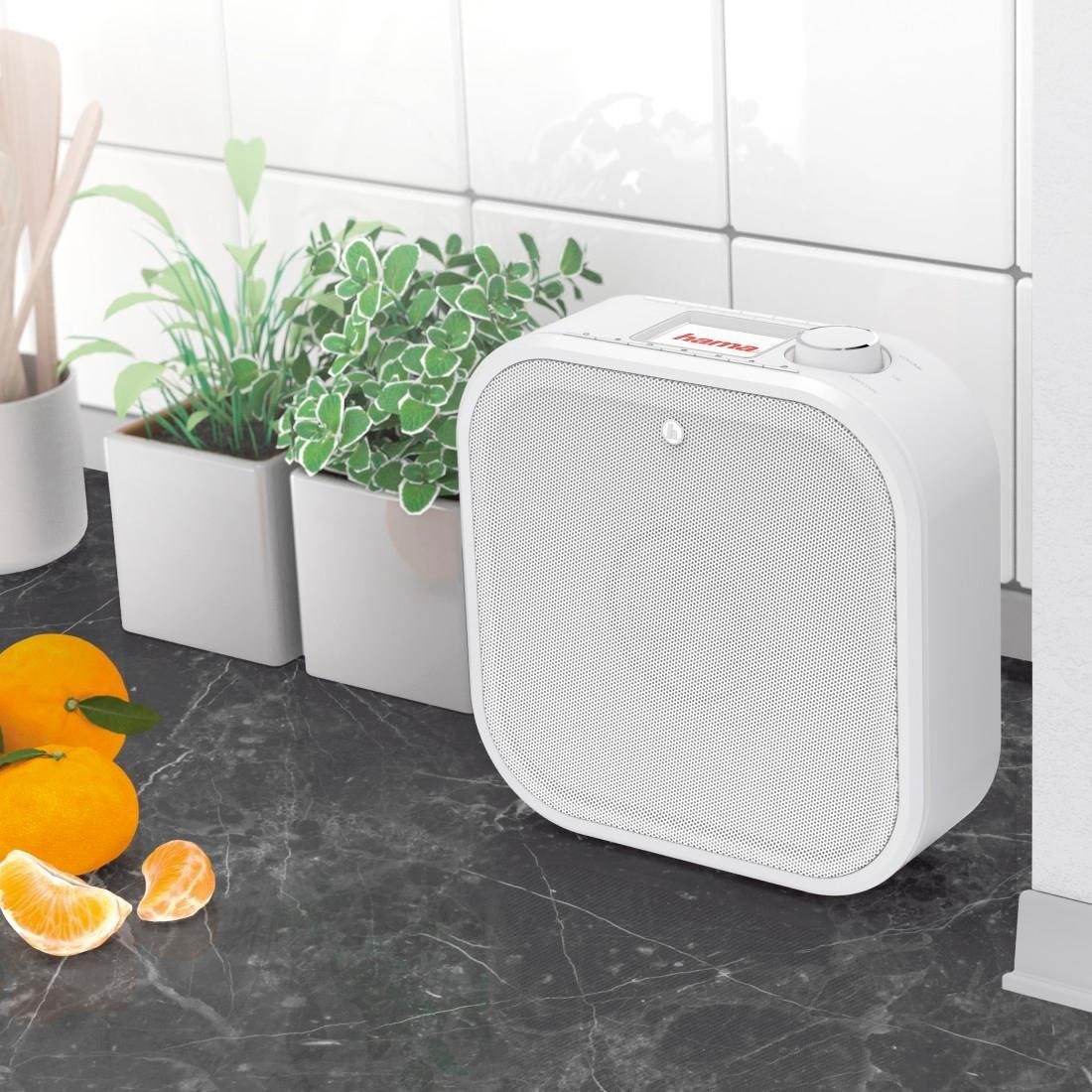 Hama Internetradio Digitalradio WLAN/BT/DAB+, weiß Spotify, inkl. App Digitalradio (DAB) (5 W)