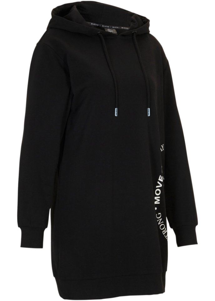 Long-Sweatshirt mit Statementdruck