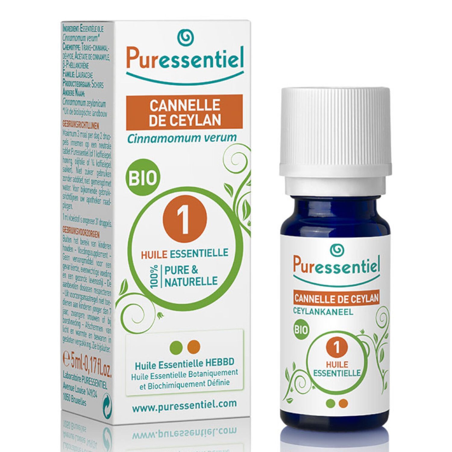 Puressentiel Huile Essentielle Cannelle de Ceylan BIO 5 ml