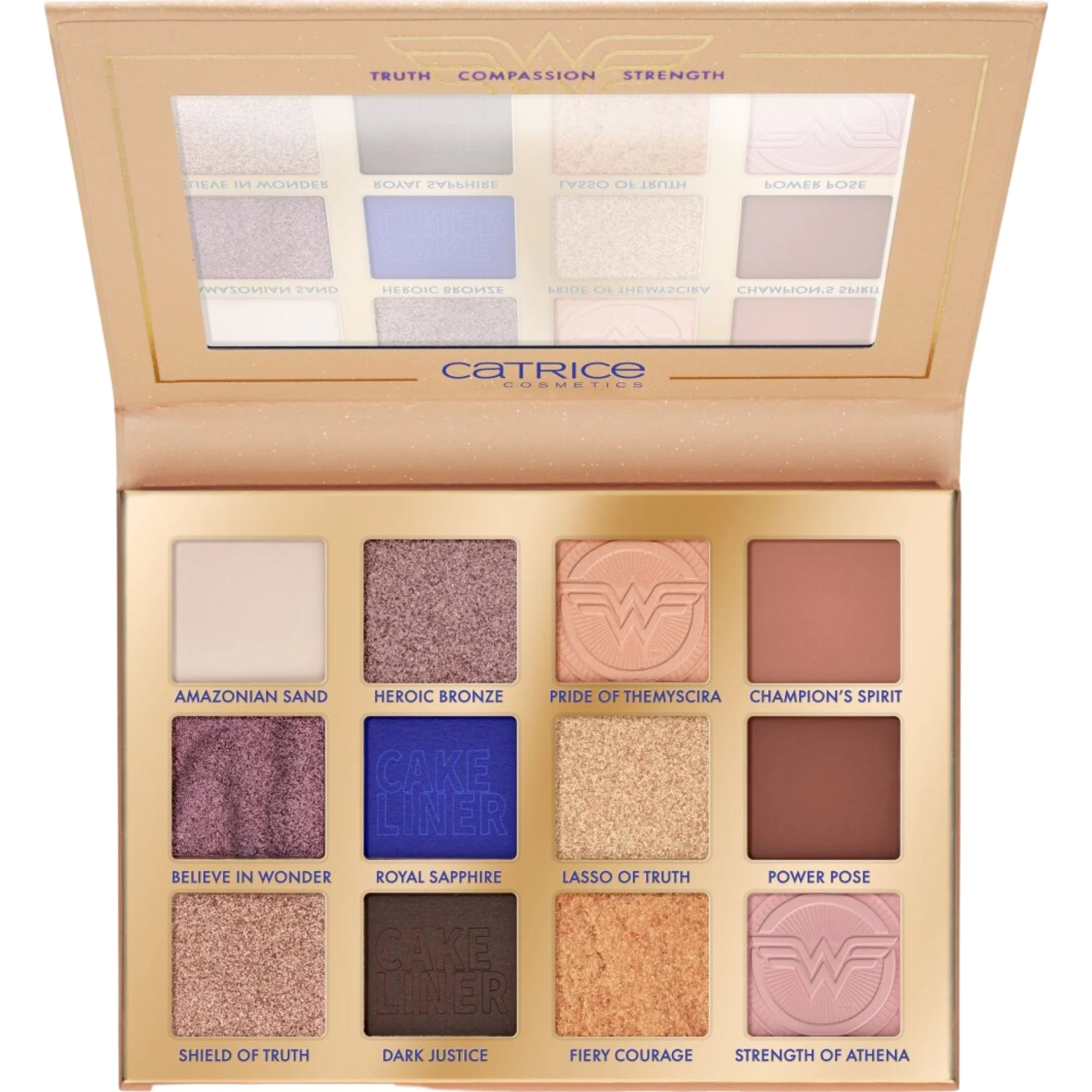 Paleta de sombras de ojos de Wonder Woman - Paleta de sombras de ojos, sombra de ojos compacta