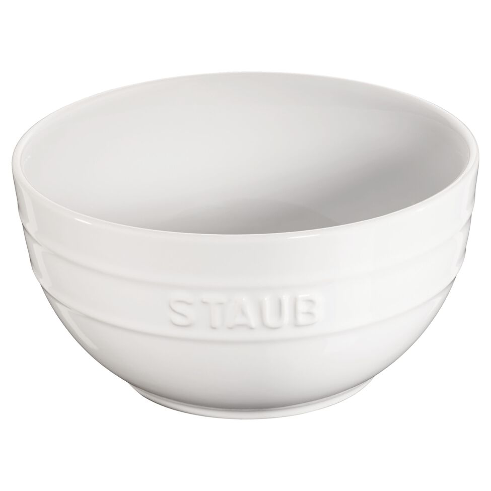 Schüssel 17 cm, Keramik, Reinweiß
