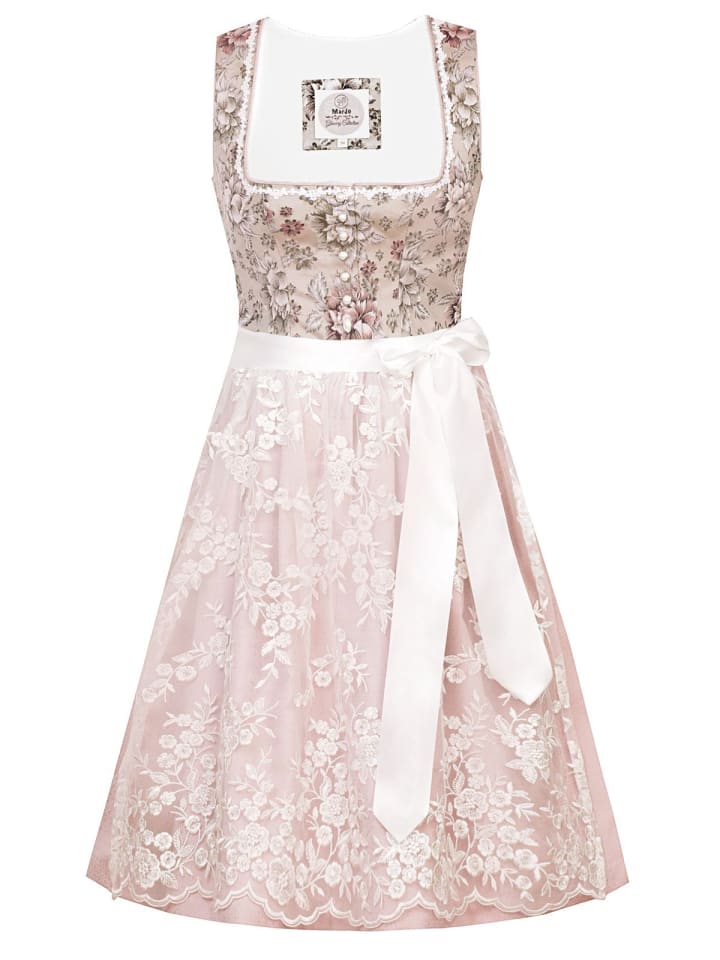 MarJo Mini Dirndl URSULA in taupe günstig kaufen