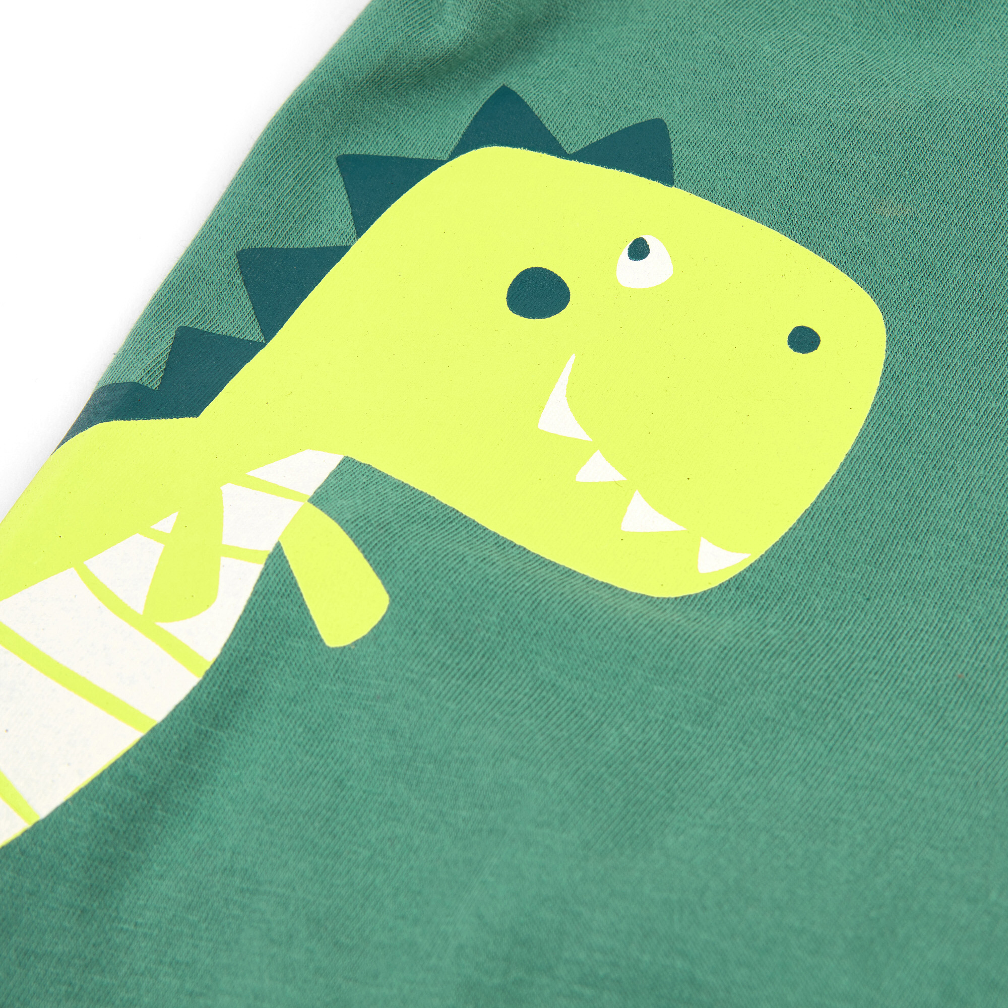Kurzer Kinder Sommer Schlafanzug Dino, grün