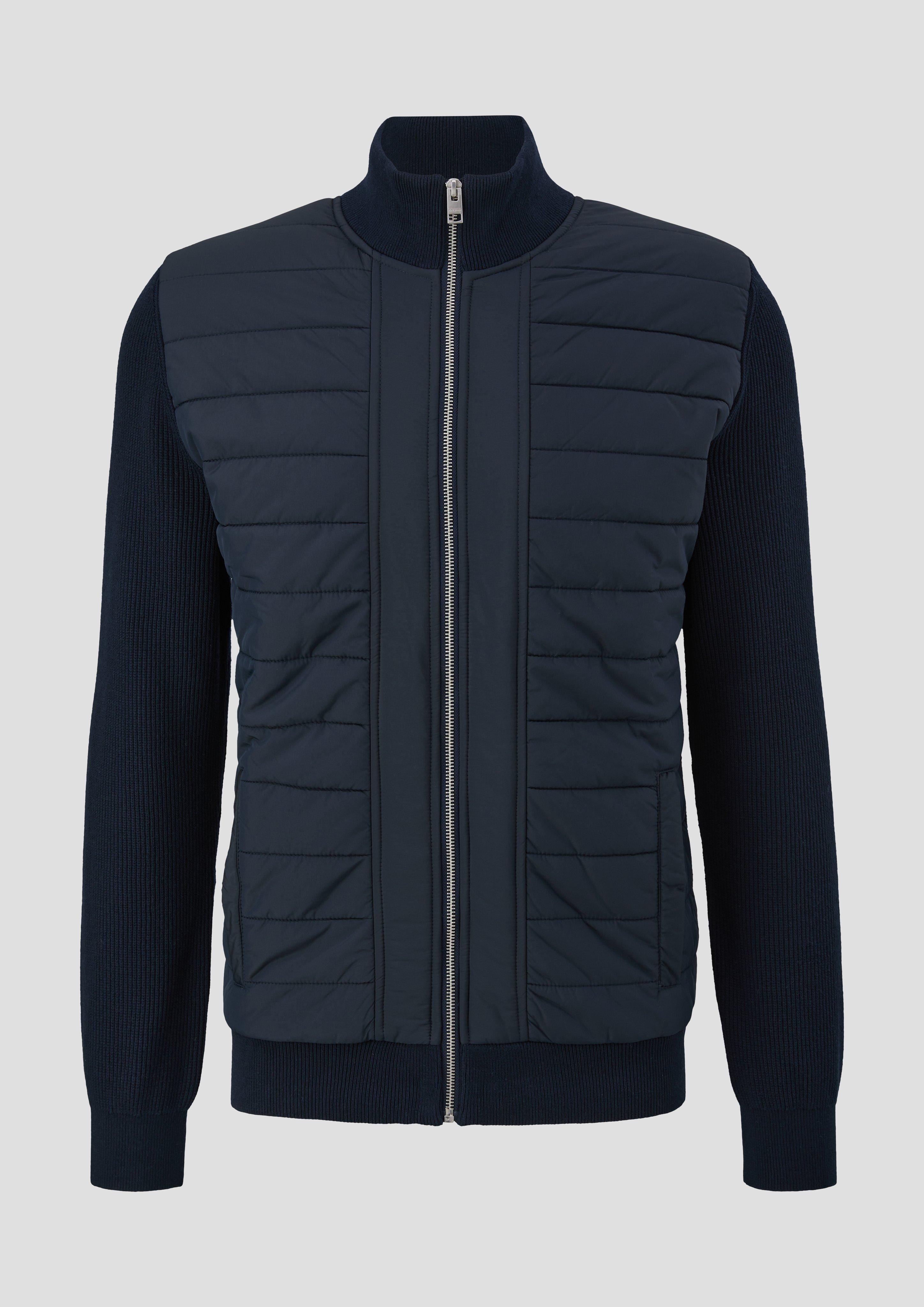 Strickjacke mit Stepp-Vorderteil  2134604-5978