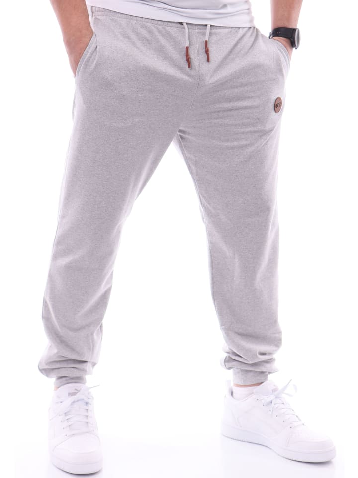 RESLAD Jogginghose mit Brandpatch in grau günstig kaufen
