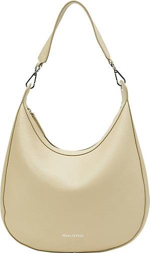 Marc O'Polo Hobo Bag medium aus genarbtem Rindleder