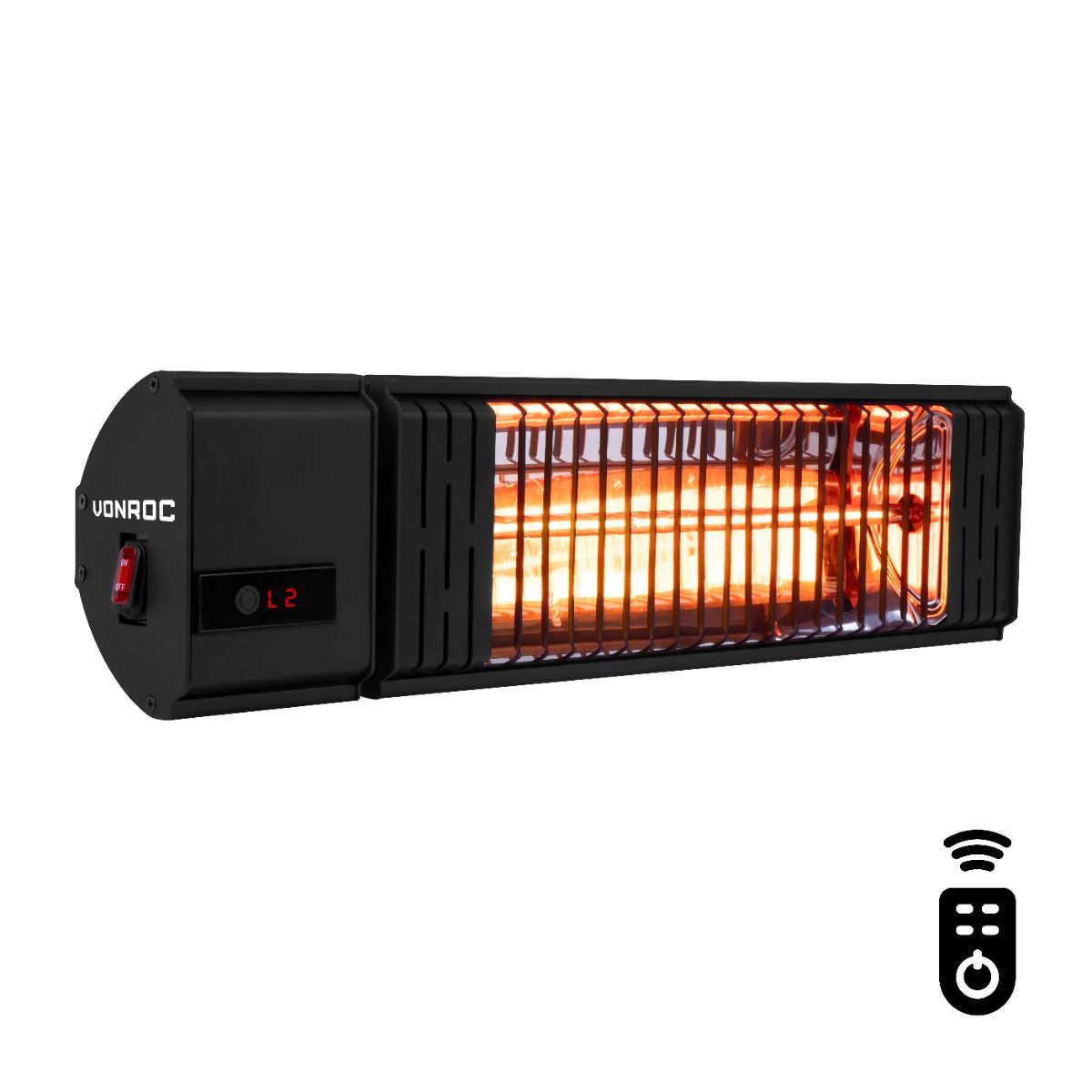 VONROC Volsini PRO 2000 Watt Terrassenheizung