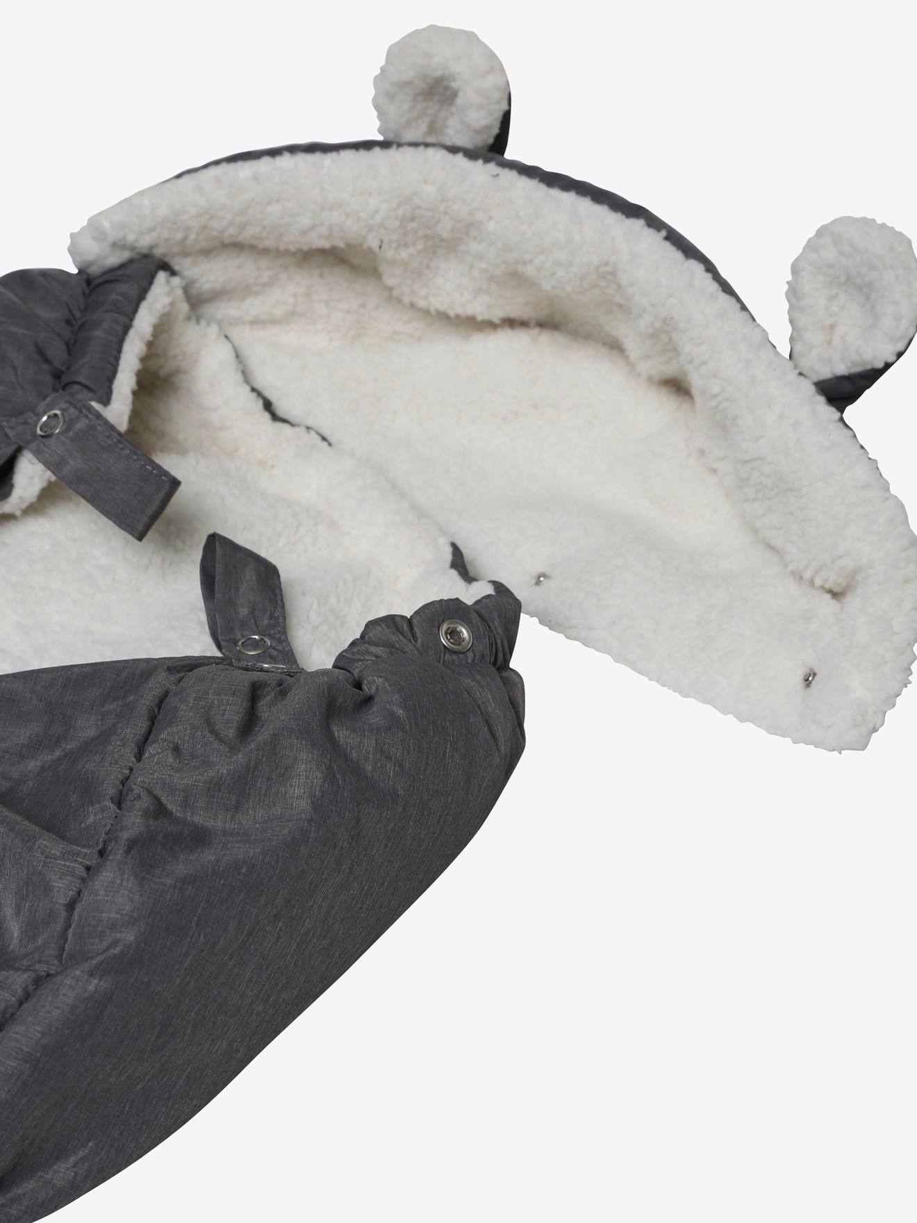 Vertbaudet Wintercover für die Babytrage - grau