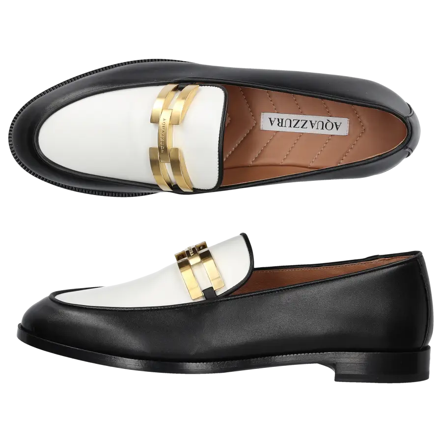 Aquazzura - Loafer BRANDI Nappaleder - schwarz