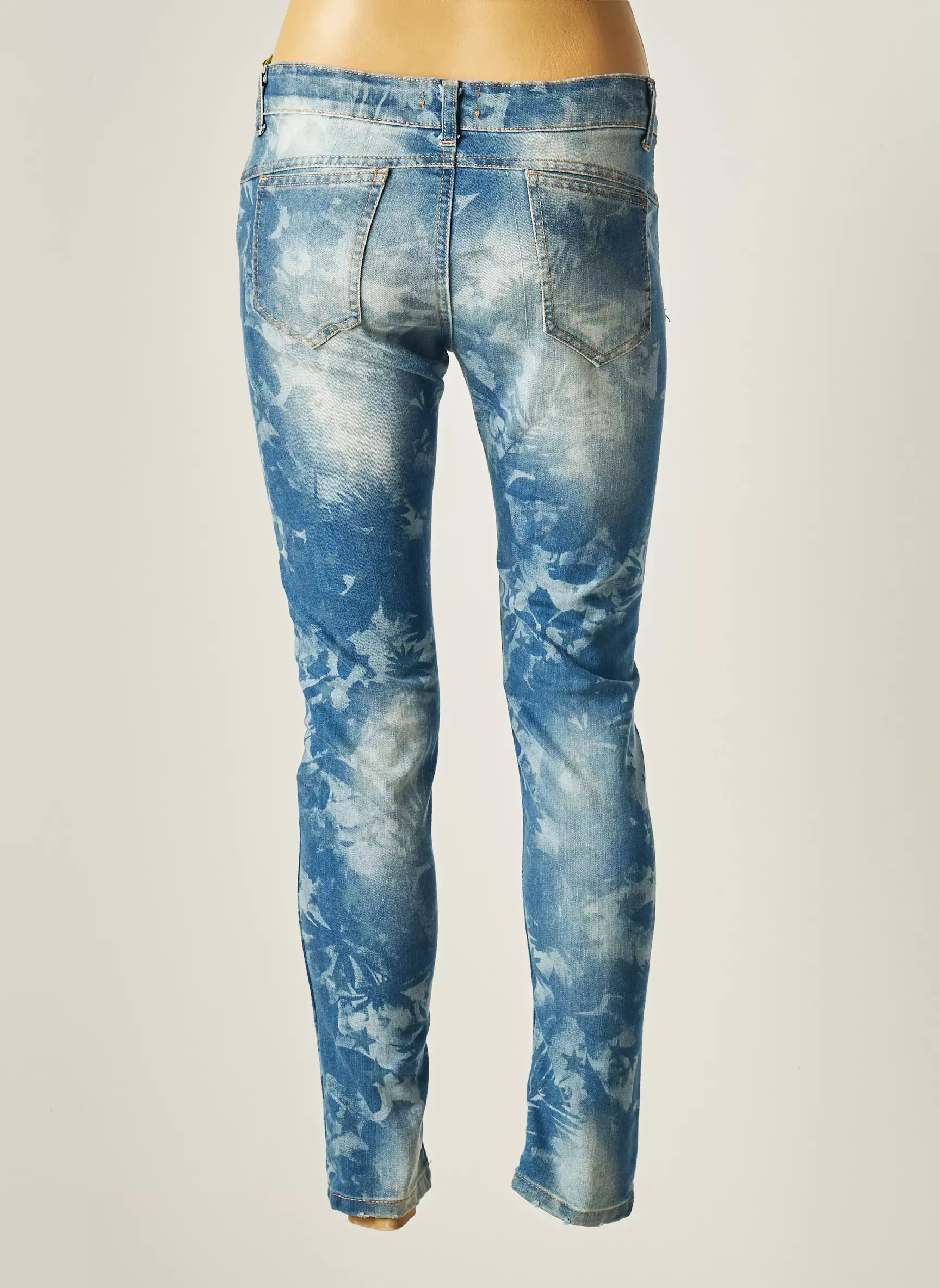 De Angelis Jeans Coupe Slim Femme couleur bleu
