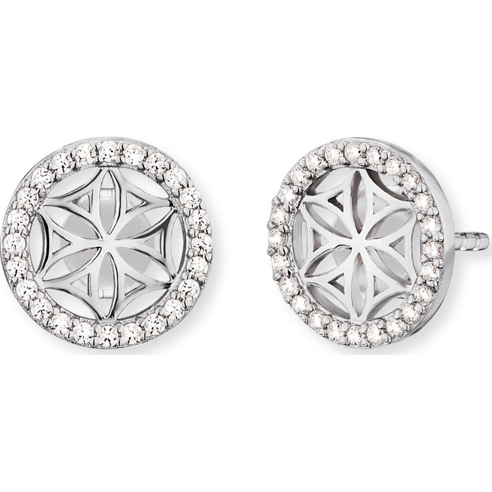 Engelsrufer Boucles d'oreilles à fermoir à poussette 925 Argent rhodié, Argent rhodié Boucles d'oreilles