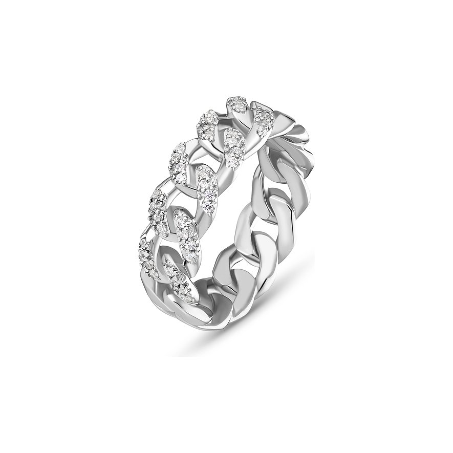 JETTE Damenring GLITTER CHAIN