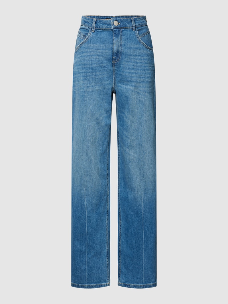 Jeans mit Label-Patch Modell 'Miberta' in bleu