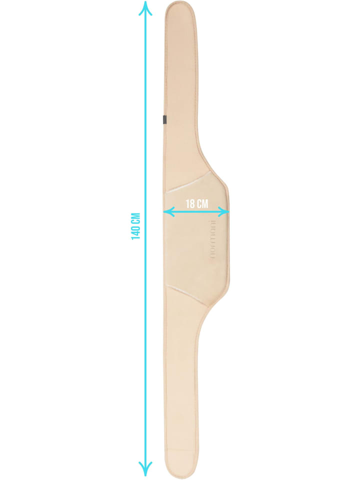 normani Wärmflasche mit Gürtel extra groß Ninilchik in Beige günstig kaufen 140 cm