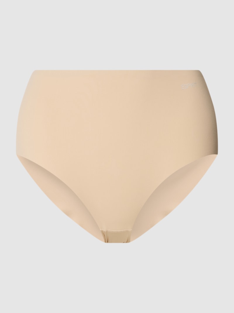 Slip mit Label-Detail in beige