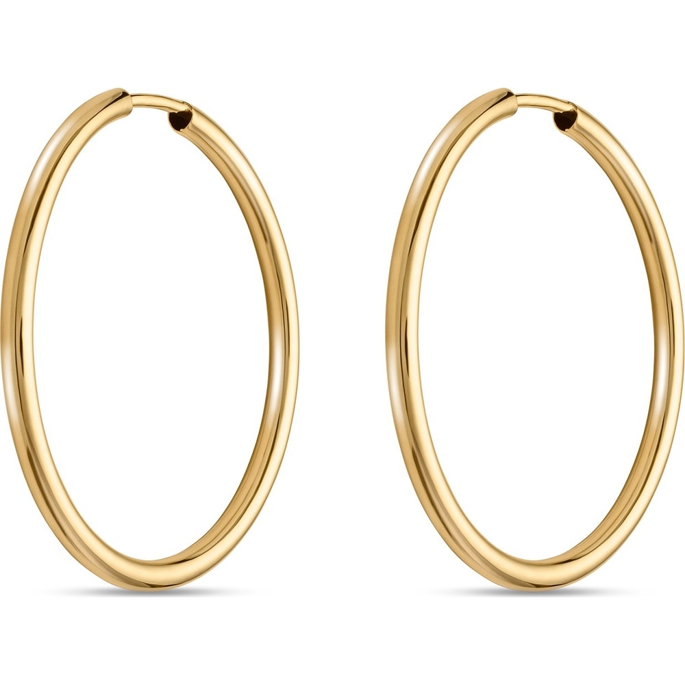 Valeria Créoles 585 Or jaune Boucles d'oreilles