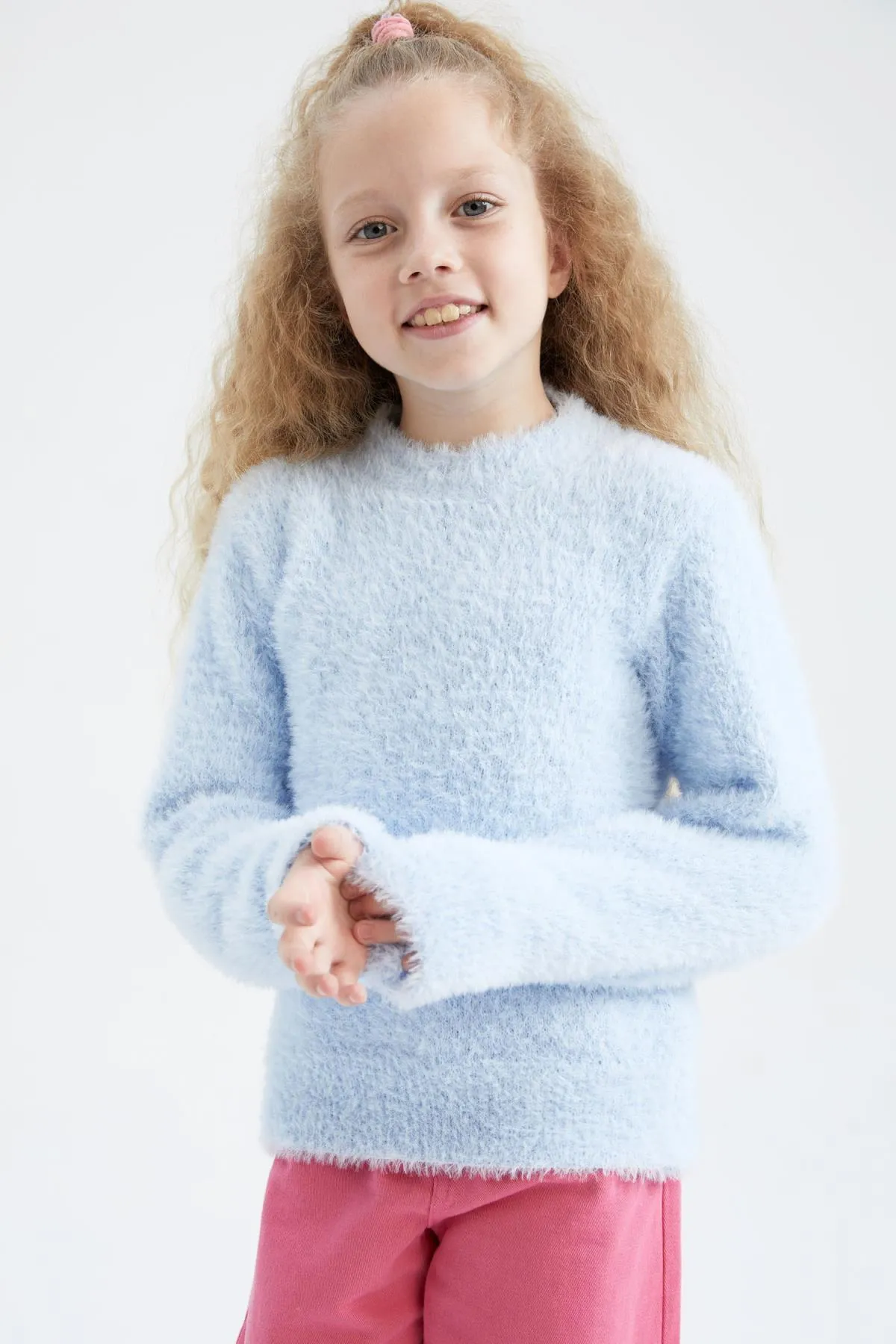 DeFacto  Weicher Mädchenpullover mit Rundhalsausschnitt