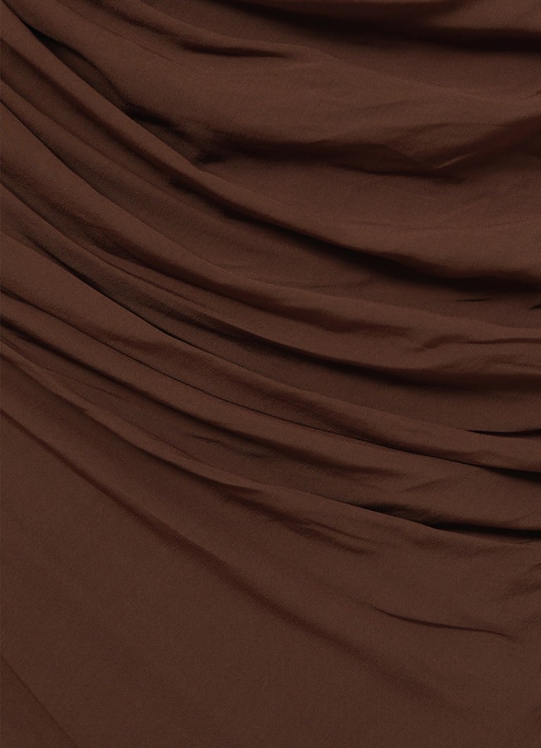 Reiss Kelly midi haljina s drapiranim detaljima i prorezom