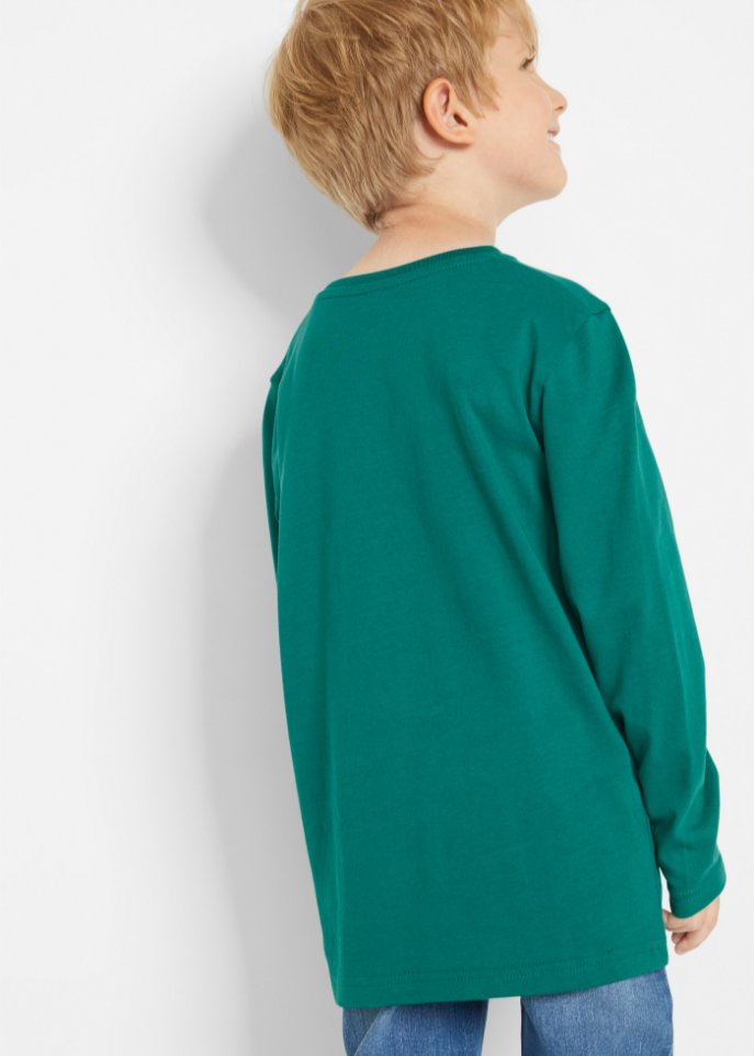 Jungen Langarmshirt aus Bio Baumwolle (2er Pack)