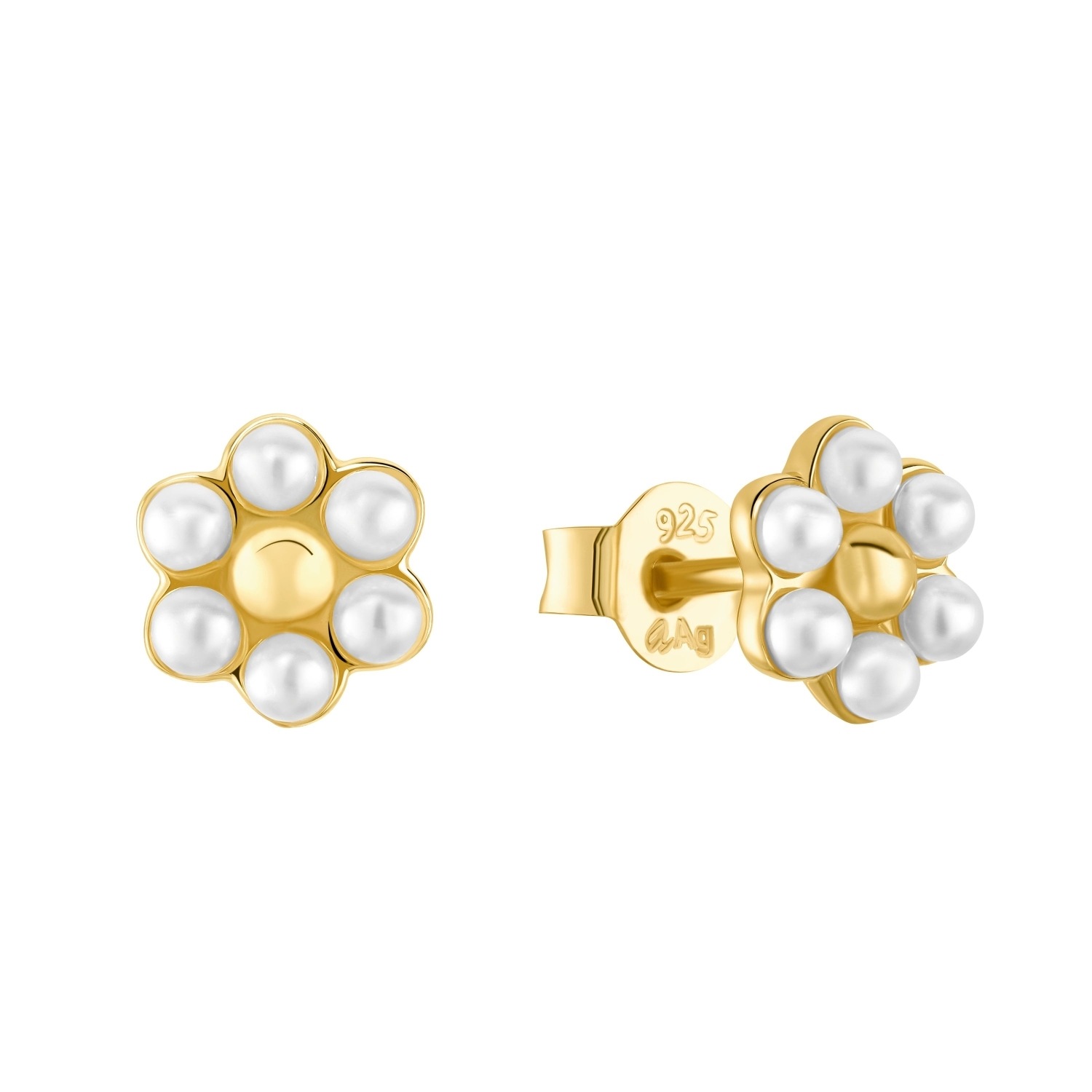 Ohrstecker für Damen. 925 Sterling Silber | Blume