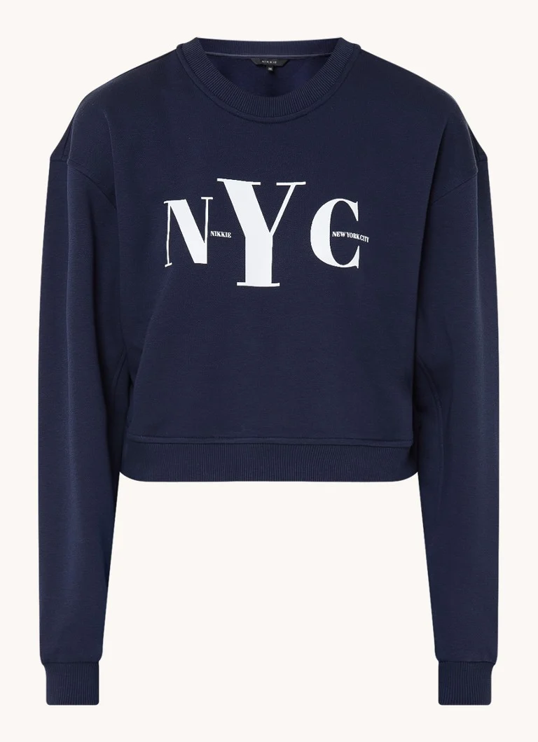 Maglione corto stampato NIKKIE NYC