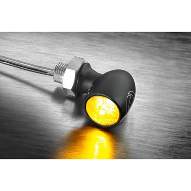Kellermann Motorrad-Additiv LED-Blinker Atto Dark, getöntes Glas
