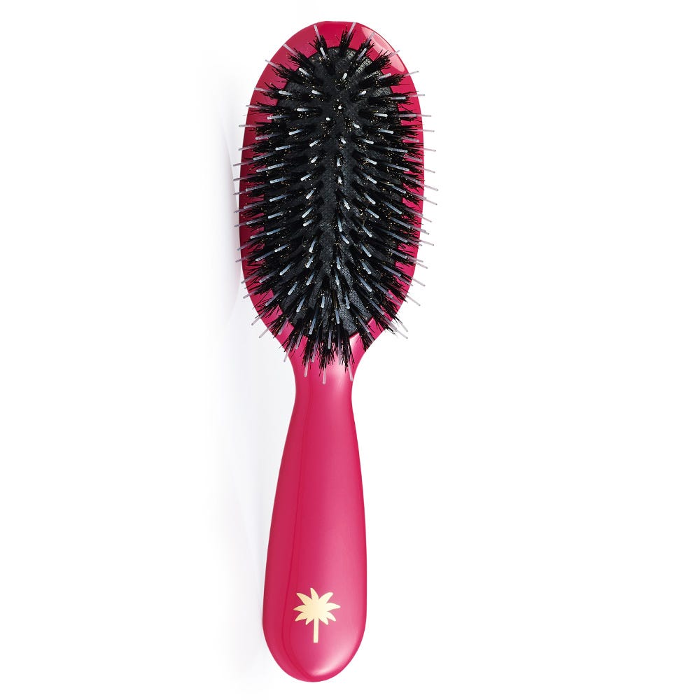 Fan Palm Boar- & Nylon Brush Sweet Pea - Small