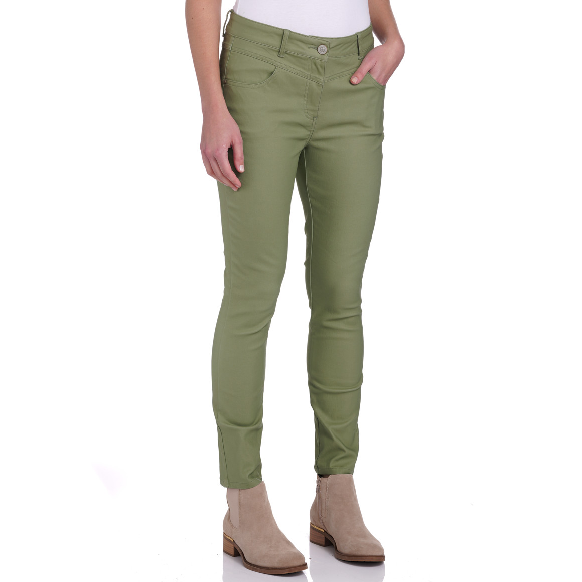 Damen Slim-Hose beschichtet