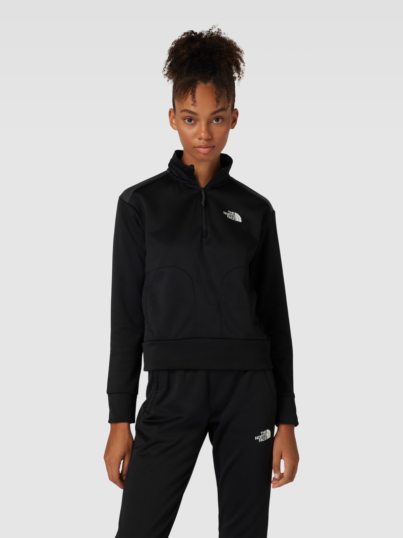 Sweatshirt mit Label-Print Modell 'REAXION' in schwarz
