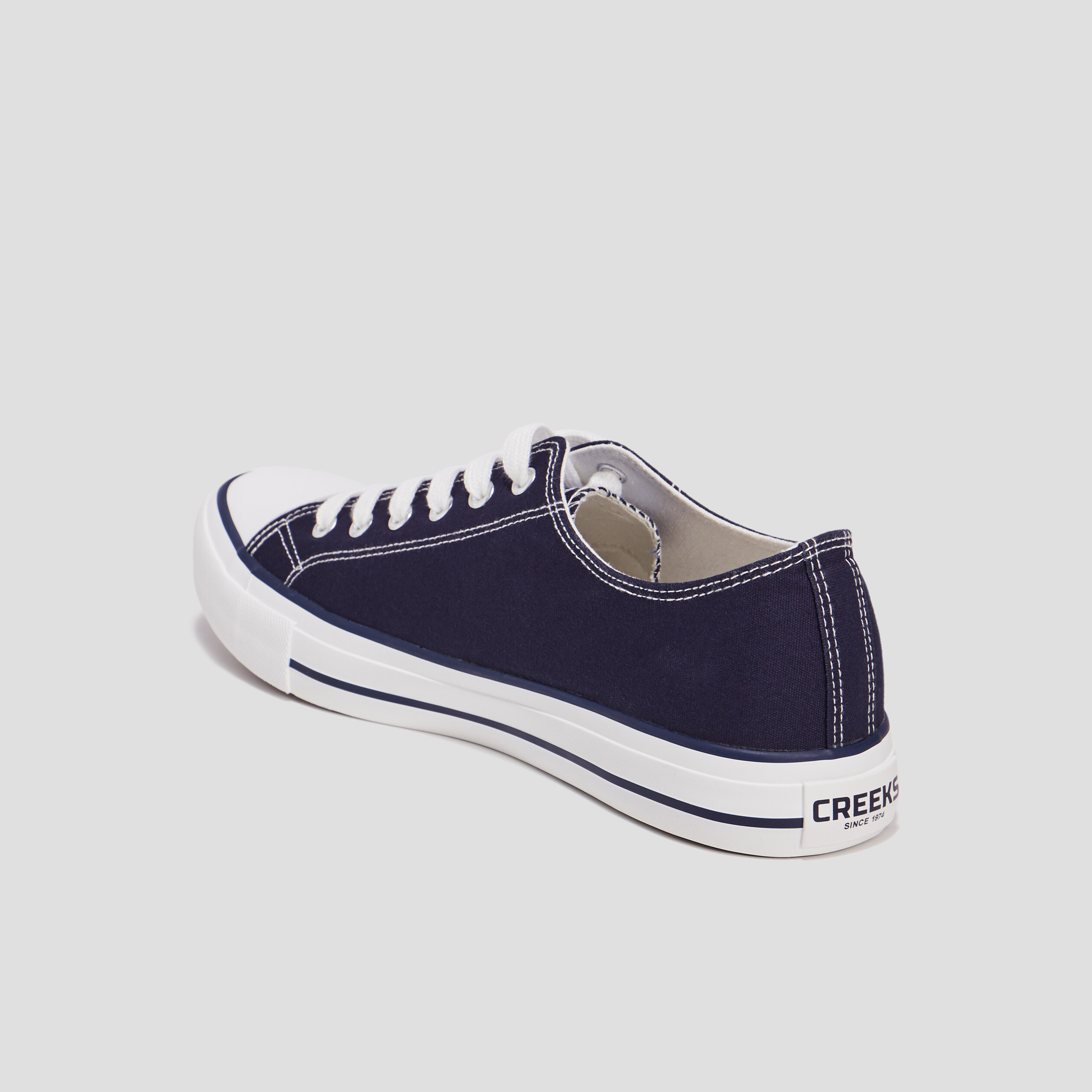 Tennis en toile à lacets Creeks bleu marine homme | La Halle