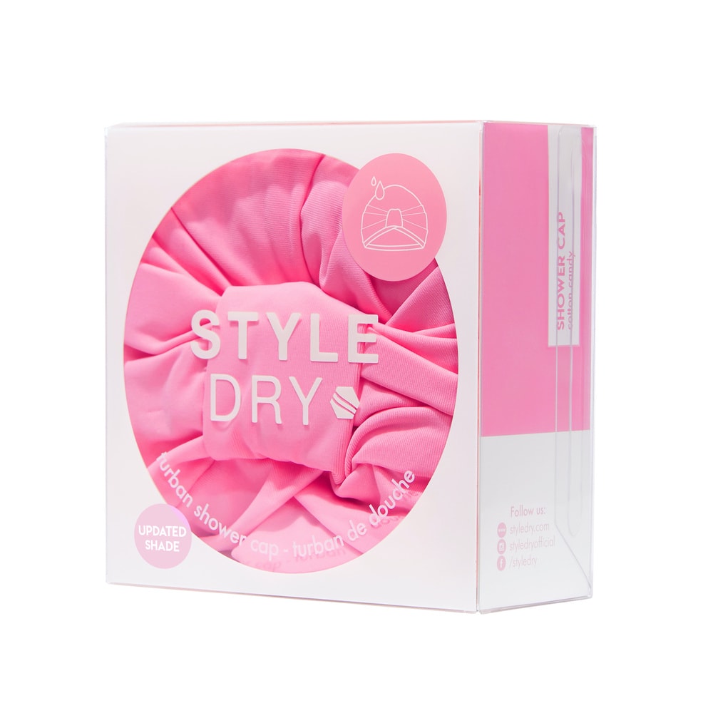 Styledry Turban Shower Cap cotton candy Bonnet de douche